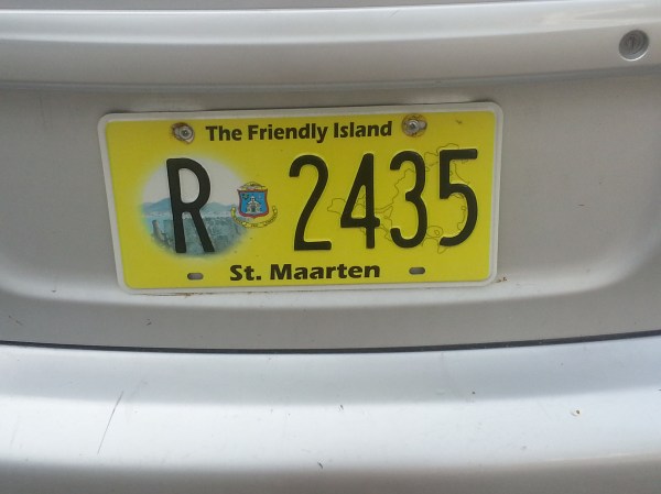 st maarten license plate